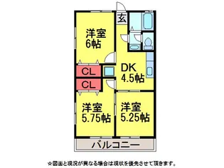 カスタムハイツII【2階】の間取り