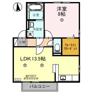 リビングタウン福 B棟【2階】の間取り