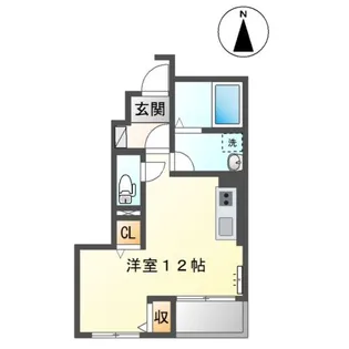 メイプル花堂北【1階】の間取り