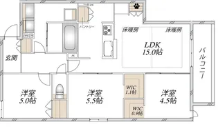 ウエスト・ノワール【3階】の間取り