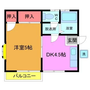 第2コーポダイエー【2階】の間取り