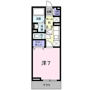 ウィステリア東松戸【1階】の間取り