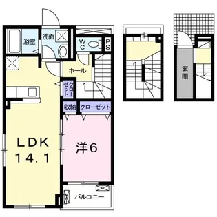 津守マナーハウス【3階】の間取り