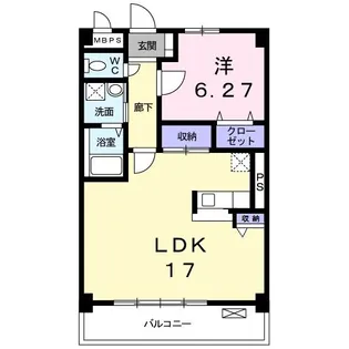 Kステージ本厚木【3階】の間取り