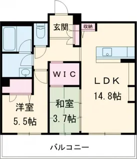 シャーメゾン Bloom Stage【3階】の間取り