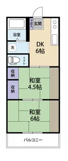 雄光ハイツ【1階】の間取り
