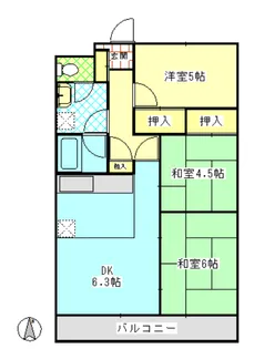 アーク高田仲町【3階】の間取り