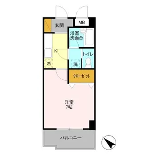 キャトルセゾン【2階】の間取り