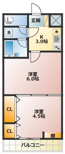 メゾンドサントリーニ【1階】の間取り