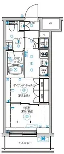 セジョリ武蔵小杉【5階】の間取り