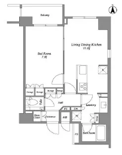 エルスタンザ平河町【13階】の間取り