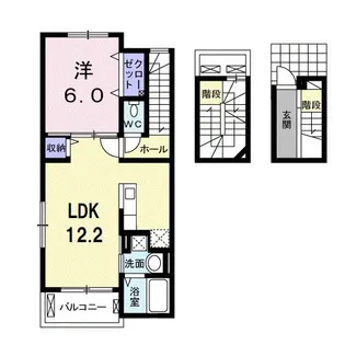 セレッソブローテA【3階】の間取り