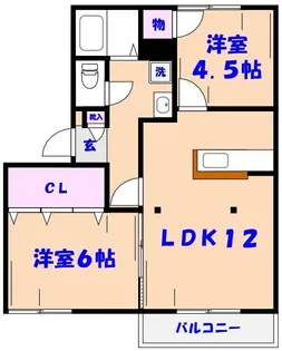 ウェルシャンY【2階】の間取り