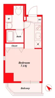 DORMOUSE TOWER【6階】の間取り