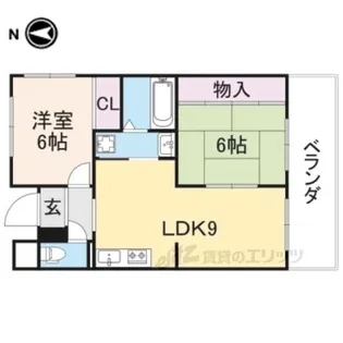 マンション大山【2階】の間取り