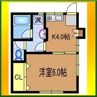 大澤アパート【1階】の間取り