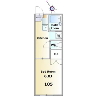 ハイツAI【1階】の間取り