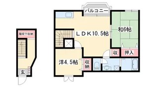 トゥー・ル・モンドS B棟【2階】の間取り