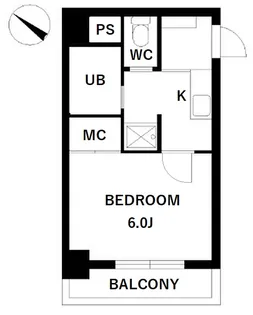 スカイコート日本橋浜町第2【10階】の間取り