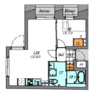 LUORE大山【1階】の間取り