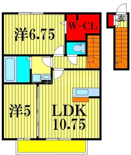 メルベーユ カルチェ【2階】の間取り