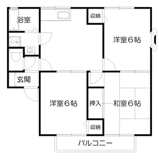 サニーホームズ秋【2階】の間取り