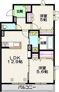 グランドゥール ソレイユ 浦和II【2階】の間取り