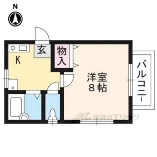 ウィズ山喜【1階】の間取り
