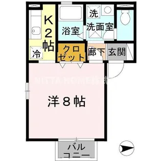 セジュール森町【1階】の間取り