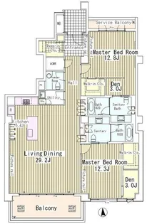ガーデン高輪【4階】の間取り