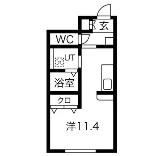 ラフィーネ ノワール【1階】の間取り