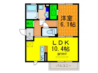 セレッソ【2階】の間取り