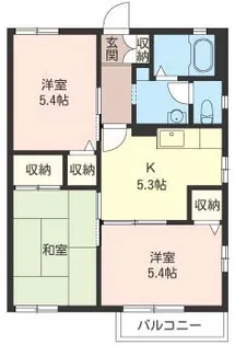 サニーヒル【1階】の間取り