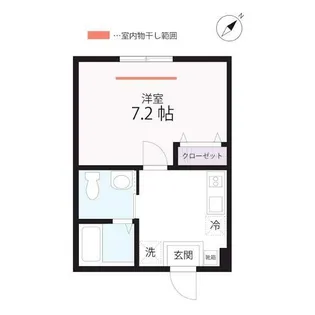 QUIET CRAB HOUSE アンナリーザ【2階】の間取り