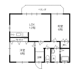 エスペランス【1階】の間取り