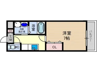 ベルダージ21【9階】の間取り