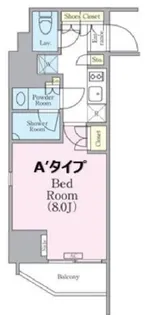 クレストコート蔵前レジデンス【4階】の間取り