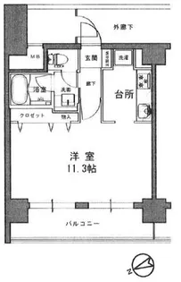 メゾン文京関口【10階】の間取り