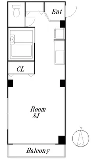 フラッツキューブ【3階】の間取り