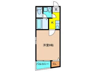 クロスヴィーチェ京橋【3階】の間取り