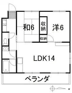 DOマンションB【3階】の間取り