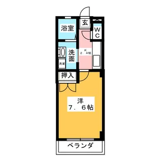 シャトー新川【2階】の間取り