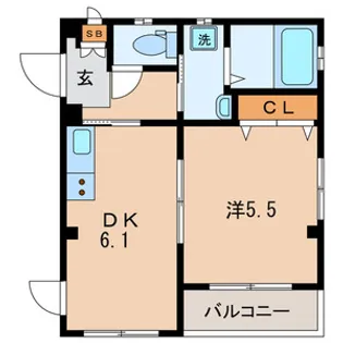 SOLBIOS沖杉【2階】の間取り