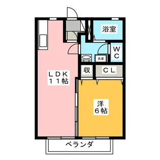 セフィラ権現谷A【2階】の間取り