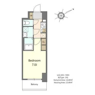 S-RESIDENCE堺浜寺axial【3階】の間取り