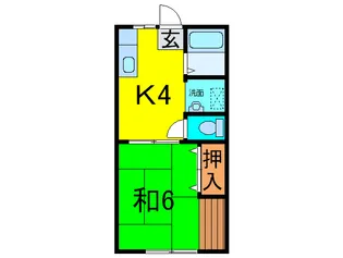 サンプレジオB【2階】の間取り