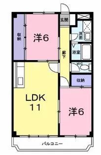 ロワイヤル大久保【2階】の間取り
