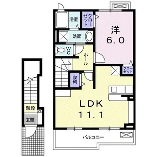 レジデンス K&B【2階】の間取り