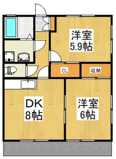 コーポ秋津第三【1階】の間取り