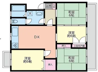 加藤ハイム【1階】の間取り